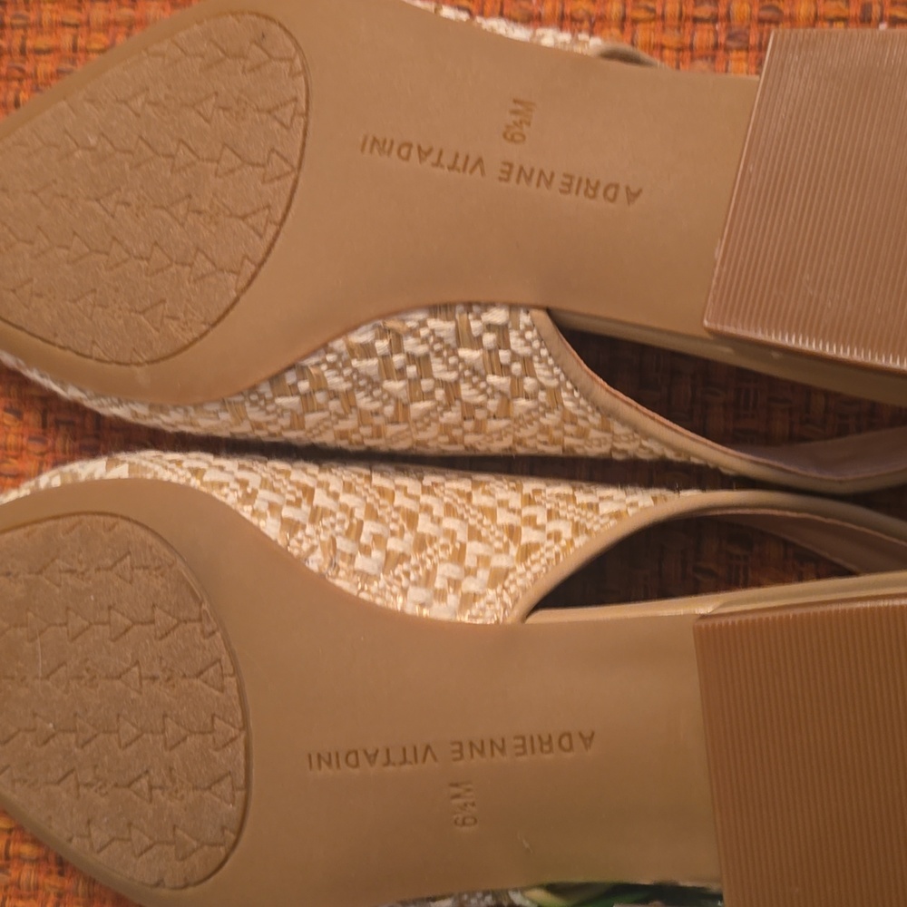 ADRIENNE VITTADINI BRAND WOMEN'S CREAM/TAN COLOR LOW HEEL DRESSY SHOE SIZE 6.5 - Picture 13 of 16